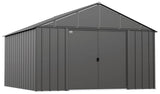Classic 12x12-ft Charcoal Corrosion-Resistant Metal Shed D3H4 - product image 1