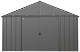 Classic 12x12-ft Charcoal Corrosion-Resistant Metal Shed D3H4 - product image 2