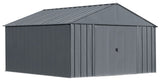 Classic 12x12-ft Charcoal Corrosion-Resistant Metal Shed D3H4 - product image 3