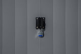 Classic 12x12-ft Charcoal Corrosion-Resistant Metal Shed D3H4 - product image 8