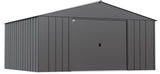 Classic 14x12-ft Charcoal Lockable Metal Shed F8Z4 - product image 2