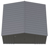 Classic 14x12-ft Charcoal Lockable Metal Shed F8Z4 - product image 4