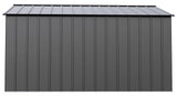 Classic 14x12-ft Charcoal Lockable Metal Shed F8Z4 - product image 5