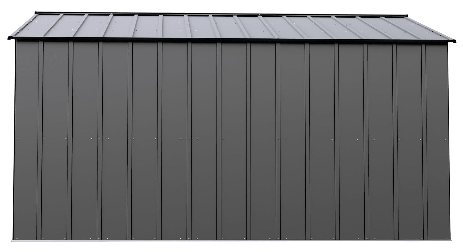Classic 14x12-ft Charcoal Lockable Metal Shed F8Z4 - product image 5