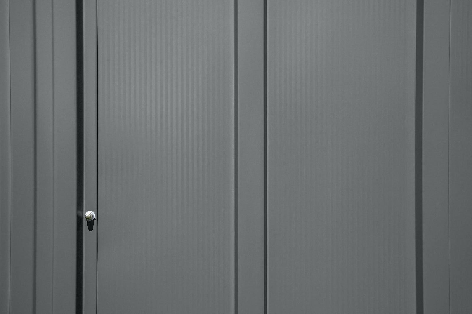 Classic 14x12-ft Charcoal Lockable Metal Shed F8Z4 - product image 7