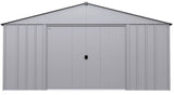 Classic 14x14-ft Flute Grey Corrosion-Resistant Steel Shed T4S5 - product image 1