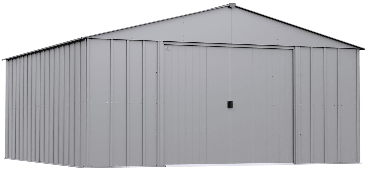 Classic 14x14-ft Flute Grey Corrosion-Resistant Steel Shed T4S5 - product image 3