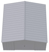 Classic 14x14-ft Flute Grey Corrosion-Resistant Steel Shed T4S5 - product image 5