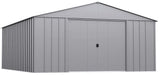 Classic 14x17-ft Flute Grey Corrosion-Resistant Metal Shed B8Q5 - product image 1