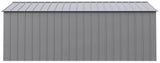 Classic 14x17-ft Flute Grey Corrosion-Resistant Metal Shed B8Q5 - product image 5