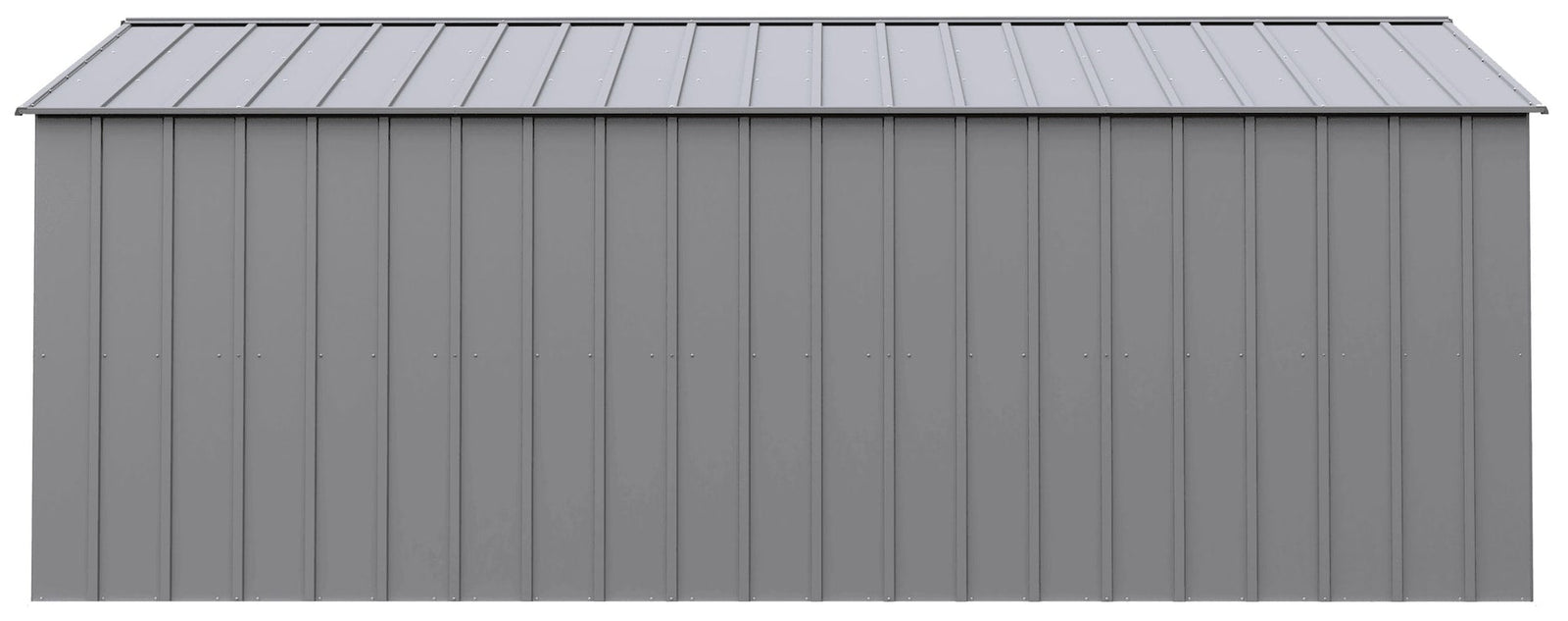 Classic 14x17-ft Flute Grey Corrosion-Resistant Metal Shed B8Q5 - product image 5