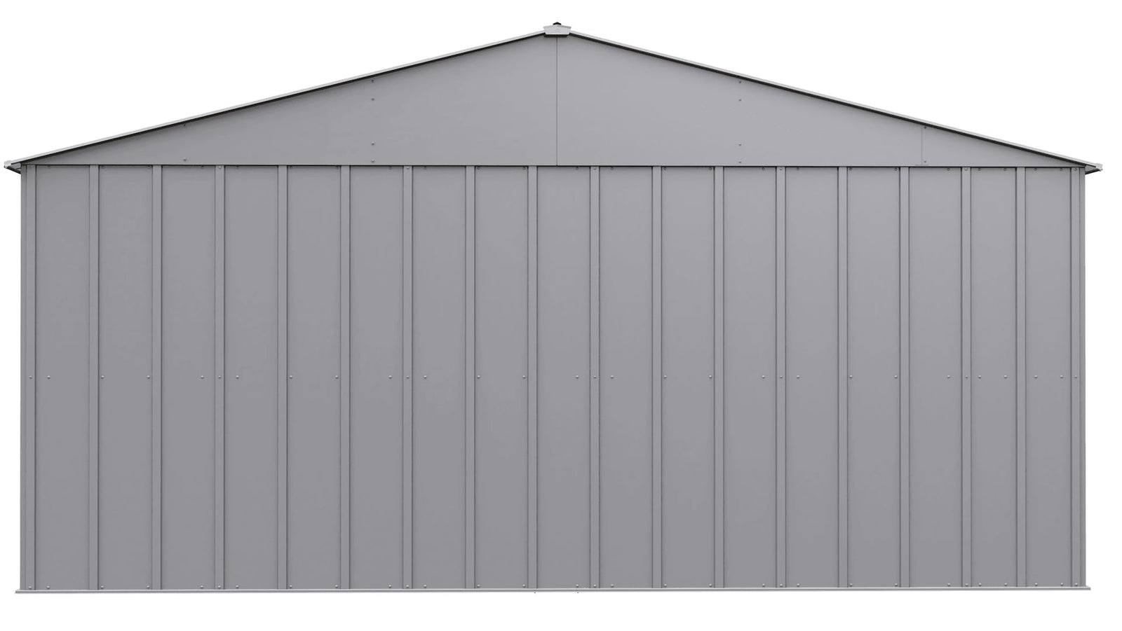 Classic 14x17-ft Flute Grey Corrosion-Resistant Metal Shed B8Q5 - product image 6
