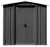 Classic Galvanized Steel Storage Shed, Charcoal, 6-ft x 7-ft F5S6 - product image 4