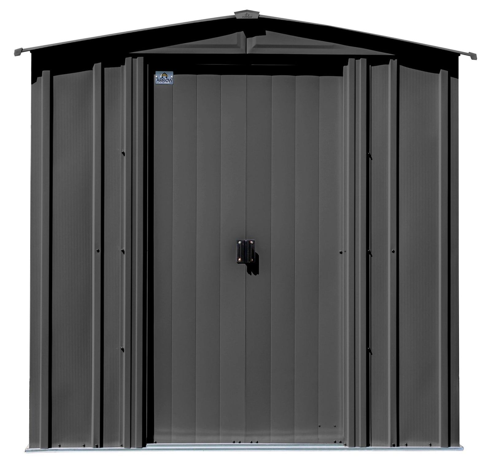 Classic Galvanized Steel Storage Shed, Charcoal, 6-ft x 7-ft F5S6 - product image 4