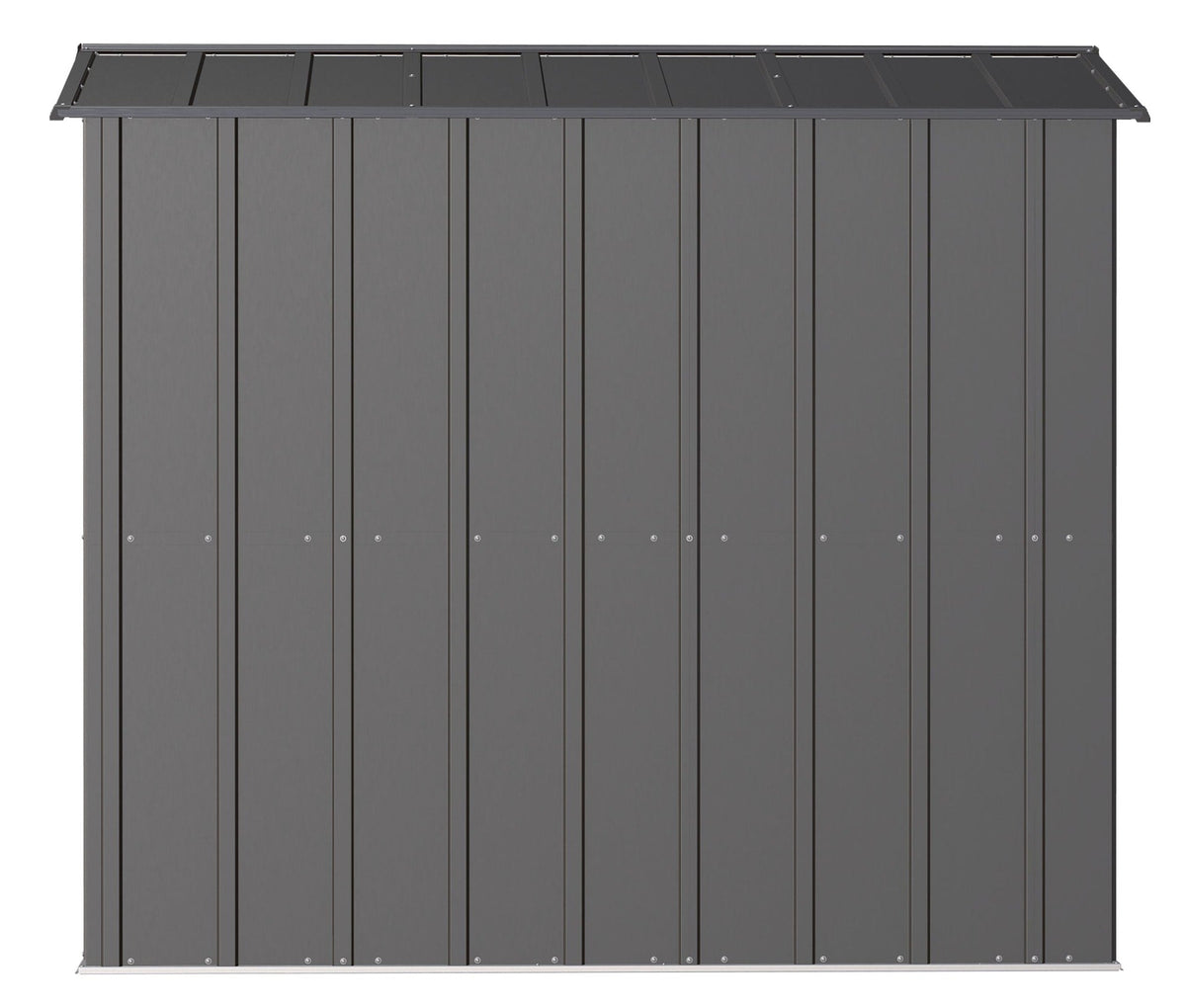 Classic Galvanized Steel Storage Shed, Charcoal, 6-ft x 7-ft F5S6 - product image 6