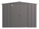 Classic Galvanized Steel Storage Shed, Charcoal, 8-ft x 8-ft F9V2 - product image 3