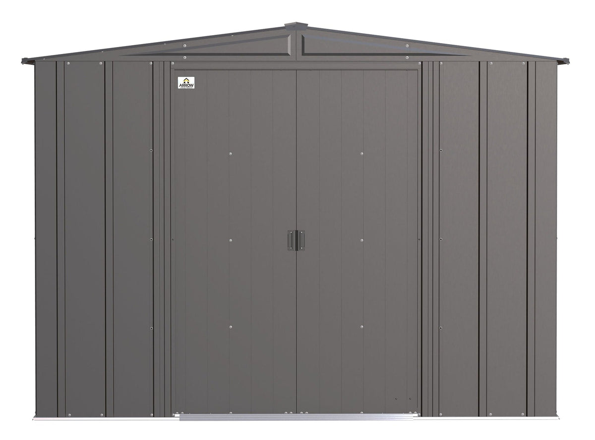 Classic Galvanized Steel Storage Shed, Charcoal, 8-ft x 8-ft F9V2 - product image 3