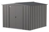 Classic Galvanized Steel Storage Shed, Charcoal, 8-ft x 8-ft F9V2 - product image 4
