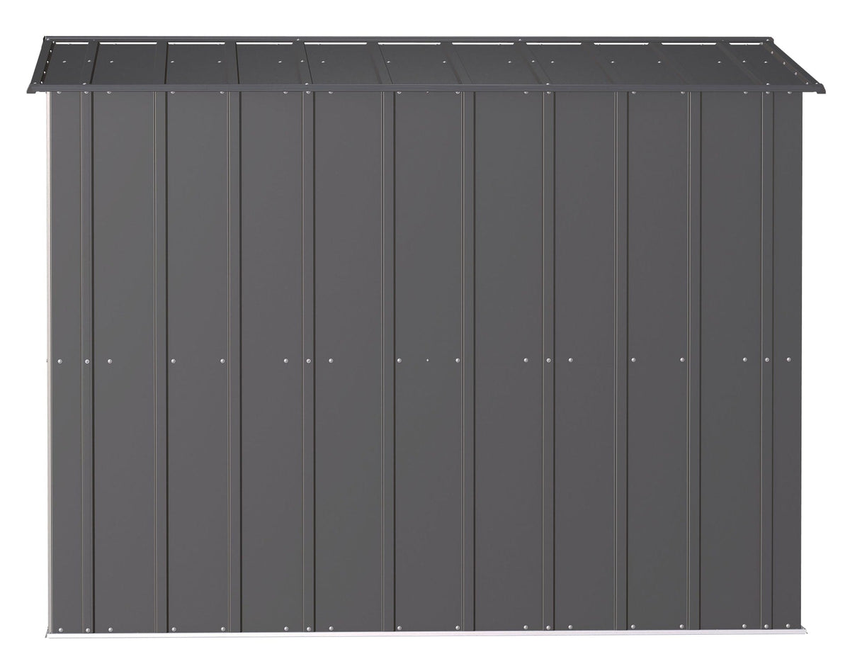 Classic Galvanized Steel Storage Shed, Charcoal, 8-ft x 8-ft F9V2 - product image 6