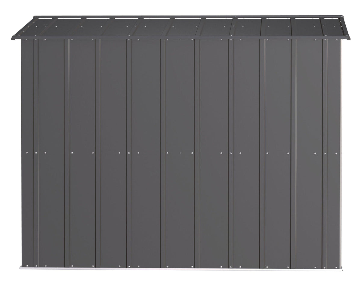 Classic Galvanized Steel Storage Shed, Charcoal, 8-ft x 8-ft F9V2 - product image 7
