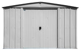 Classic Galvanized Steel Storage Shed, Flute Grey, 10-ft x 14-ft B0V6 - product image 4