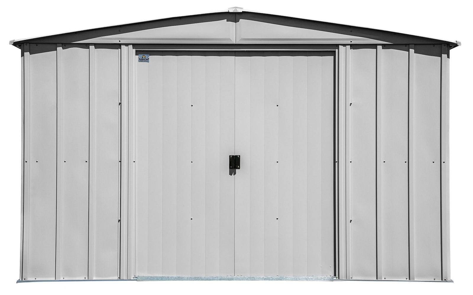 Classic Galvanized Steel Storage Shed, Flute Grey, 10-ft x 14-ft B0V6 - product image 4