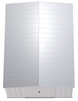 Classic Galvanized Steel Storage Shed, Flute Grey, 10-ft x 14-ft B0V6 - product image 6