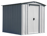 Classic Galvanized Steel Storage Shed, Flute Grey, 6-ft x 7-ft M0Z0 - product image 1