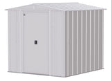 Classic Galvanized Steel Storage Shed, Flute Grey, 6-ft x 7-ft M0Z0 - product image 2