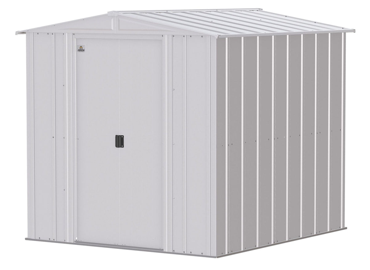 Classic Galvanized Steel Storage Shed, Flute Grey, 6-ft x 7-ft M0Z0 - product image 2