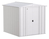 Classic Galvanized Steel Storage Shed, Flute Grey, 6-ft x 7-ft M0Z0 - product image 3