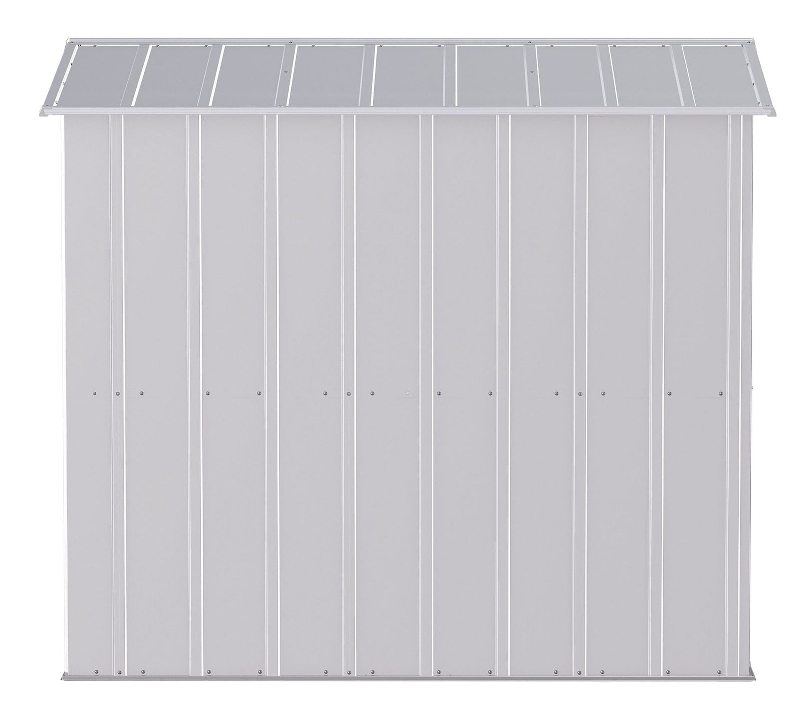 Classic Galvanized Steel Storage Shed, Flute Grey, 6-ft x 7-ft M0Z0 - product image 5