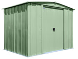 Classic Galvanized Steel Storage Shed, Sage Green, 8-ft x 6-ft G4H2 - product image 1