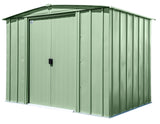 Classic Galvanized Steel Storage Shed, Sage Green, 8-ft x 6-ft G4H2 - product image 2