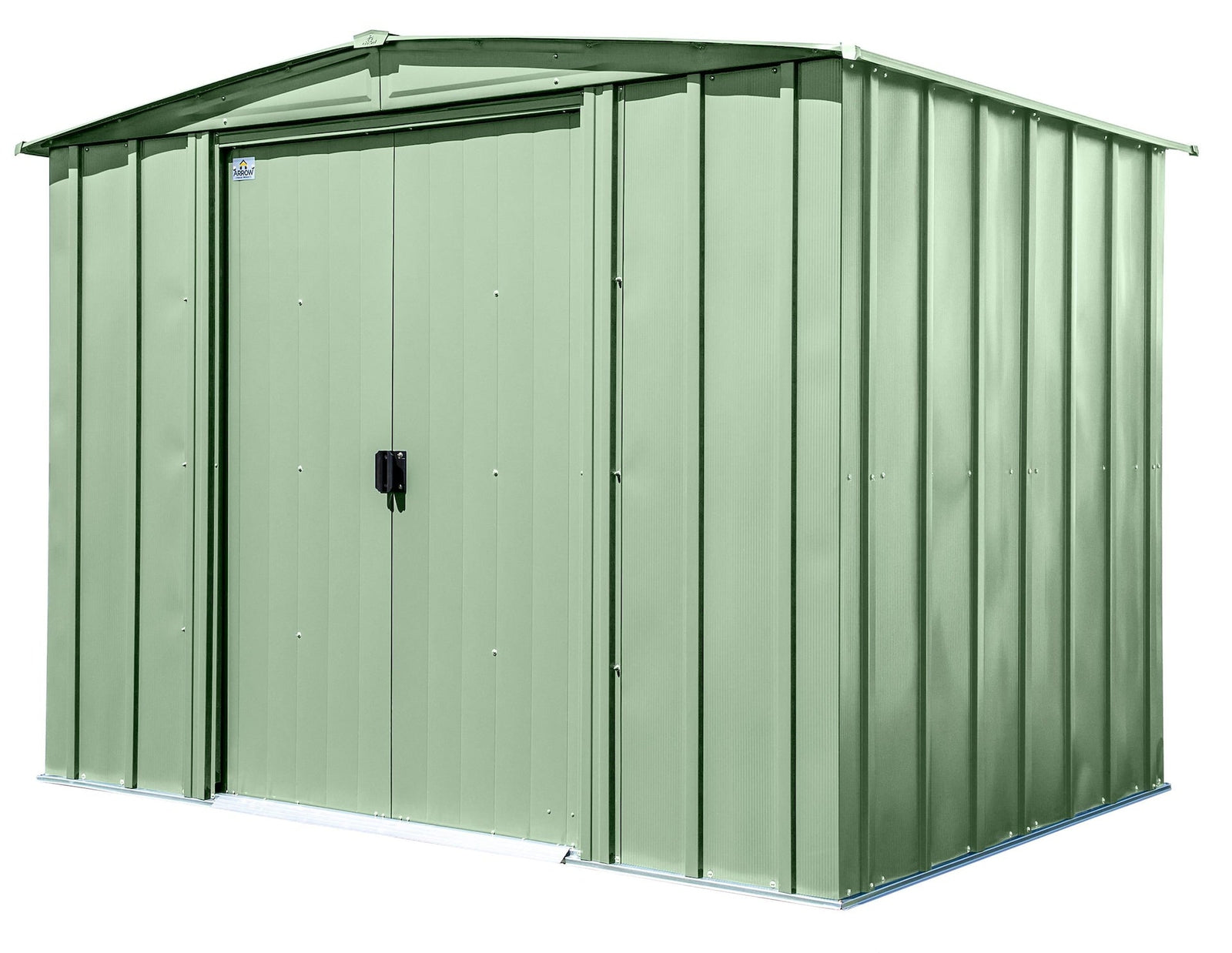 Classic Galvanized Steel Storage Shed, Sage Green, 8-ft x 6-ft G4H2 - product image 2