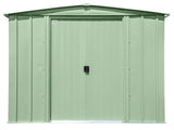 Classic Galvanized Steel Storage Shed, Sage Green, 8-ft x 6-ft G4H2 - product image 3