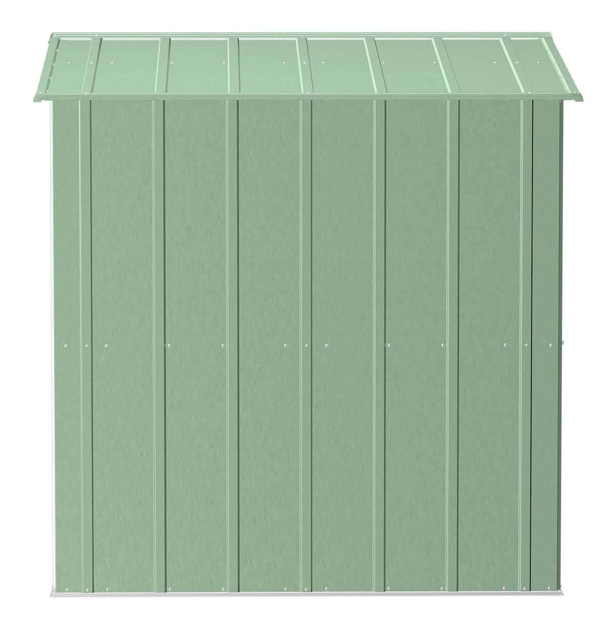 Classic Galvanized Steel Storage Shed, Sage Green, 8-ft x 6-ft D9C0 - product image 4