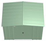 Classic Galvanized Steel Storage Shed, Sage Green, 8-ft x 6-ft G4H2 - product image 5