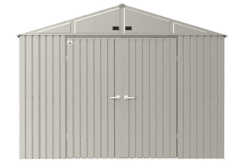 Elite 10x14-ft Cool Grey Corrosion-Resistant Steel Shed V3U0