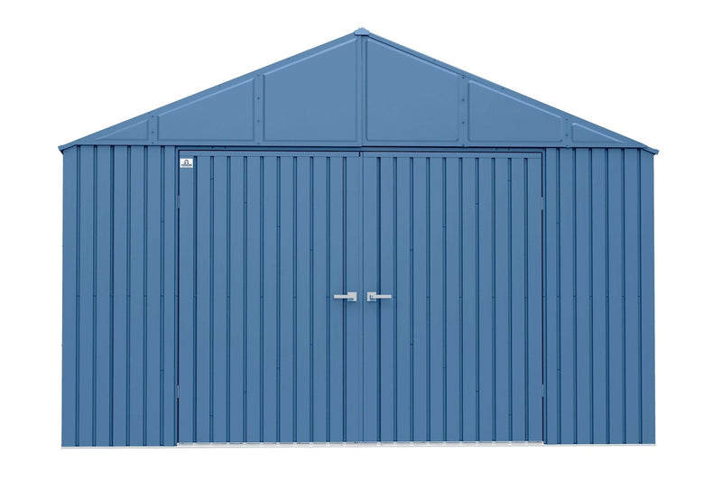 Elite 12x12-ft Blue Grey Corrosion-Resistant Steel Shed F5M2
