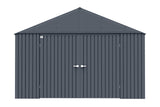 Elite 12x16-ft Anthracite Corrosion-Resistant Steel Storage Shed V9S9 - product image 1