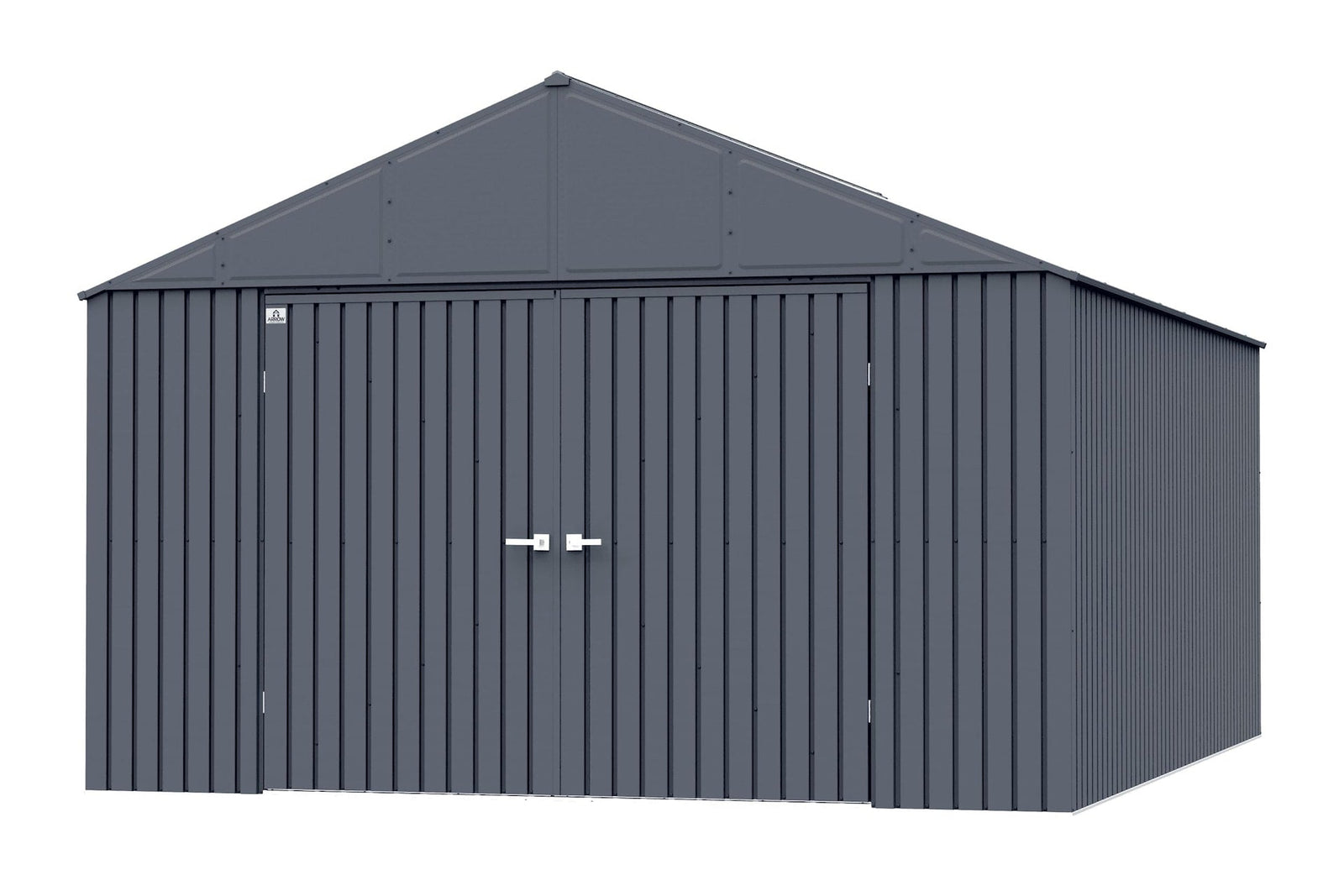 Elite 12x16-ft Anthracite Corrosion-Resistant Steel Storage Shed K7B9 - product image 2