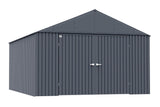 Elite 12x16-ft Anthracite Corrosion-Resistant Steel Storage Shed K7B9 - product image 3