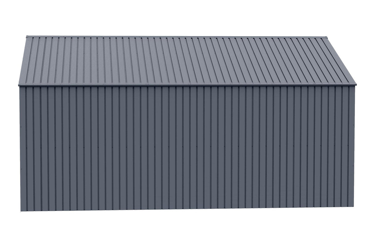 Elite 12x16-ft Anthracite Corrosion-Resistant Steel Storage Shed K7B9 - product image 4
