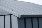 Elite 12x16-ft Anthracite Corrosion-Resistant Steel Storage Shed K7B9 - product image 6
