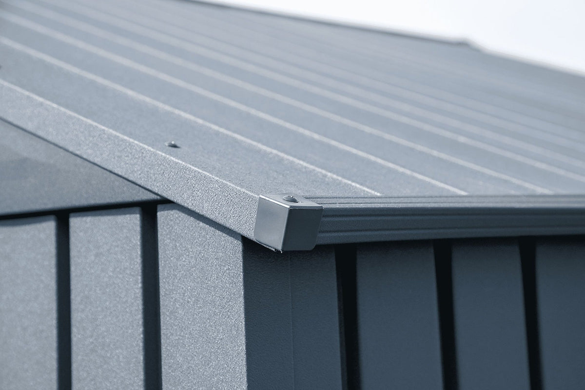 Elite 12x16-ft Anthracite Corrosion-Resistant Steel Storage Shed K7B9 - product image 6