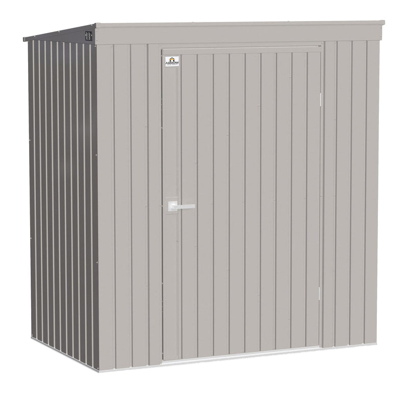 Elite Steel Storage Shed with Pent Roof, Cool Grey, 6-ft x 4-ft Q5Q4