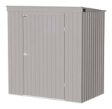 Elite Steel Storage Shed with Pent Roof, Cool Grey, 6-ft x 4-ft Q5Q4 - product image 2