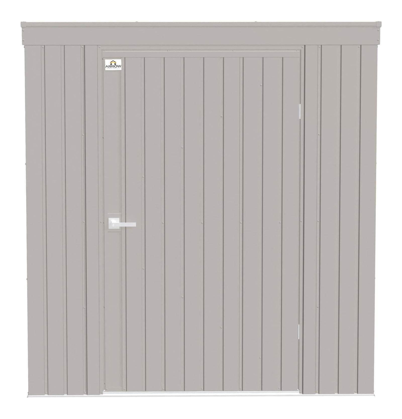 Elite Steel Storage Shed with Pent Roof, Cool Grey, 6-ft x 4-ft Q5Q4 - product image 3