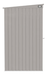 Elite Steel Storage Shed with Pent Roof, Cool Grey, 6-ft x 4-ft Q5Q4 - product image 4